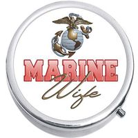 Marine Corps Wife Medicine Vitamin Pill Box