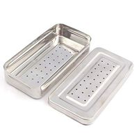 PRECISE CANADA: Instruments Box Perforated Stainless Steel 25x12x5 cm Surgi Instruments