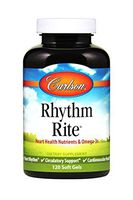 Carlson - Rhythm Rite, Heart Health Nutrient & Omega-3s, Heart Rhythm, Circulatory Support & Cardiovascular Health, 120 Softgels