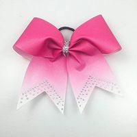 Cheer Bows Pink - Pink Bows - Ombre Cheer Bows - Cheer Bows Cheap - Rhinestone Bows - Volleyball Bows - Softball Bows - Breast Cancer Bows