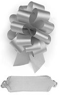 Silver Pull Bows 5½” W x 20 Loops Pack of 50