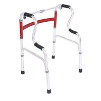 Handiy Multi-Function Armrest Walker Adjustable Folding Elderly Walking Assistance -by TIANTA (Color : Red)