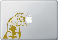 Cat - Whatcha Doin? - I Can Haz? - MacBook or Laptop Decal (5.5" w x 6" h) (Color Variations Available) (Matte Gold)
