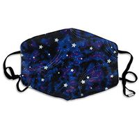 Women & Men Earloop Half Face Face Ma.sk Mouth Ma.SKS Dustproof - Premium Windproof Outdoor Mouth Ma.sk for Kids Youth Boys Girls (Galaxy Stars Magic Glow in The Dark)