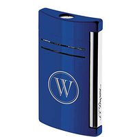 Personalized S.T. Dupont MaxiJet Midnight Blue Torch Flame Lighter with Free Laser Initial Engraving