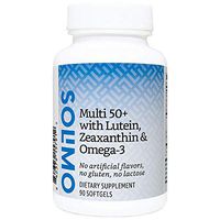Amazon Brand - Solimo Adult 50+ Multi with Lutein, Zeaxanthin & Omega-3 - 90 softgels, Three Month Supply