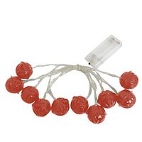 Halloween LED Lights,Battery Iron Pumpkin Ghost Face Bell Light Strings, String Lights for Halloween Decoration