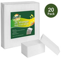 (20 Pack) Extra Strong Magic Eraser Sponge by SCRUBIT- Kitchen, Bathroom, Floor and Wall Cleaner - Miracle Melamine Cleaning Sponges- Durable Long Lasting Power Scrubber Pads for Tough Stains and Dirt