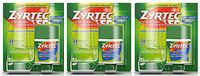 Zyrtec Prescription-Strength Allergy Medicine Tablets With Cetirizine, 70 Count, 10 mg - Pack of 3