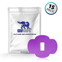 GrifGrips Wrap Grip Sports Adhesive Patch for Dexcom G6 - Pack of 15 (Purple)