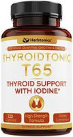 Thyroid Support Supplement Complex with Iodine - Energy, Metabolism & Focus Formula with Turmeric Curcumin, Bioperine, Black Pepper - 120 Vegetarian Capsules, Soy & Gluten Free