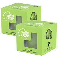 Aroma From Nature Exotic Fruit 3 oz AireCare Scented Candle - 2 Pack - Aromatherapy Candles - Home Fragrance - Apothecary Glass With Single Wick