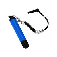 Reiko Removable Charm Stylus with Dustproof Plug and Design for Touchscreen Electronic Device All Carrier - Retail Packaging - Navy