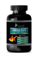 Cholesterol lowering Products - Omega 3 6 9 with Fish Oil, Flax & Borage - Omega 3 Supplements - 1 Bottle 120 Softgels