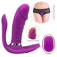 2 in 1 Víbrator Panty Invisible Egg Adult Women Wearable Vibrant for C-lit-óris Stímulatór Toy USB Rechargeable Waterproof Six Toys for Female Couples, Rechargeable Underwear Tshirt