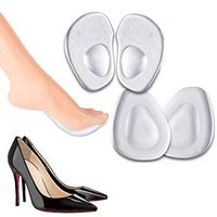 2 Pairs Ball of Foot Cushions Forefoot Pad-Non Slip Shoe, Professional Reusable Soft Gel Insole, All Day Metatarsal Pain Relief, and Comfort, One Size Fits Shoe Inserts