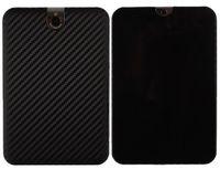 Skinomi Black Carbon Fiber Full Body Skin Compatible with Toshiba Thrive 7 inch (Full Coverage) TechSkin with Anti-Bubble Clear Film Screen Protector