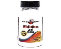 Wild Lettuce Leaf 450mg * 100 Caps 100% Natural - by EarhNaturalSupplements