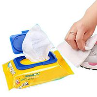 Portable Disposable Disinfectant Wet Wipes - Alcohol-Free Cleansing for Cleaning White Shoes Travel Sneakers Cleaning Wet Wipes - 12 Sheets by NoeCare