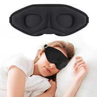 Skynew Sleep Mask for Men Women, Eye mask for Sleeping 3D Contoured Cup Blindfold, Updated Design Light Blocking Sleep Mask, Eye Pillow Soft Comfort Eye Shade Cover for Travel/Sleeping/Shift Work