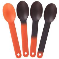 XL Color Changing Plastic Spoons - Changes From Orange To Black - Changes Color When Cold! Extra Durable Birthday Party Spoons - Frozen Dessert Supplies - Made in USA! 50 Count