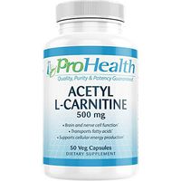 ProHealth Acetyl L-Carnitine HCL (500 mg, 60 Veg Capsules)