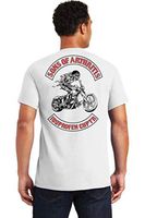 Sons Of Arthritis Mens Ibuprofen Chapter Short Sleeve Biker T-Shirt Multicolor (White, M)