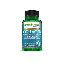 Green Choice Collagen, Vitamin C, Hyaluronic Acid & Magnesium (60), Healthy Hair, Skin and Nails, Colageno Hidrolizado, Anti Arrugas,