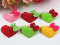 20pcs Resin Heart Bow Rhinestone Flatback Button Embellishments U Pick (Mix)