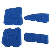 JPONLINE New Hot Caulking Tool Kit Joint Sealant Silicone Grout Remover Scraper 4PCS Blue Hand Tools