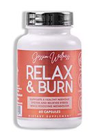 Jessica Wellness Organic Ahswagandha 1400 MG Black Pepper - Relax and Burn Accelerates Metabolism | Anti Anxiety | Adrenal Support and Energy Boost | Organic Cayenne, Ginger, Cinnamon | 60 Capsules