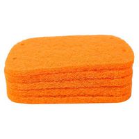Guoshang 5Pcs Scouring Cloth Dish Washing Cloths Cleaning Scouring Pad Replacement Kitchen Accessory,Yellow