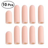ULTNICE Gel Finger Protector Finger Caps Silicone Finger Cover Cots for Trigger Finger Cracking Finger Arthritis Finger Callus Other Finger Pain Relief 10PCS