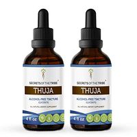 Thuja Tincture Alcohol-Free Extract, Wildcrafted Thuja (Thuja plicata) Dried Leaf (2x4 FL OZ)