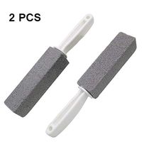 Pumice Cleaning Stone 2 Pieces Toilet Bowl Pumice Cleaning Stone with Handle Stains for Kitchen/Bath/Pool/Spa/Household Cleaning 2 Pack