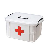 Gracefulvara Plastic Large Family Medicine Kit First-aid Storage Health Box (Small)