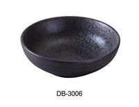 Yanco DB-3006 Diamond Black Collection 5" Salad Bowl 9 oz, Matte Glaze (Pack of 36)