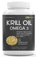 Velocity Krill Oil Capsules - Omega-3 EPA DHA Phospholipids Astaxanthin