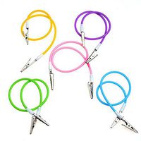 Zgood Bib Clips Flexible Chain Napkin Holder, Baby Silicone Patient Crocodile Clip