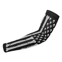 Sincerity First Skull Head Flag UV Protection Cooling Arm Sleeves for Sports Motorcycle Men Women