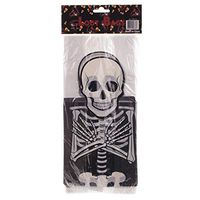 Veil Entertainment Skull Loot Prize 11" x 3" Favor Bags, White Black, 25 CT