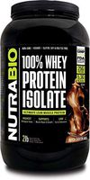 NutraBio 100% Whey Protein Isolate (Chocolate, 2 Pounds)