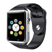 Bluetooth Smart Watch Touch Screen Smartwatch with Camera for Android (Silver)