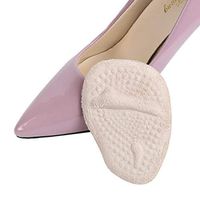 Ewanda store 5 Pairs High Heel Cushion Inserts Pads Ball of Foot Forefoot Metatarsal Anti Slip Shoe Insoles Sole Inserts for Women,Stretch Cloth Apricot