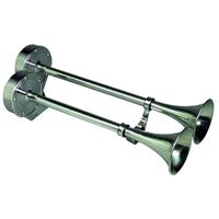 SCHMITT & ONGARO MARINE Ongaro Deluxe SS Dual Trumpet Horn - 12V / 10028 /