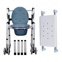 LAZ Wheelchair Walker for Seniors with Seat Folding Slides Ultra Walkers with Bag and Hand Grip Lightweight Bath Chair for Man and Woman