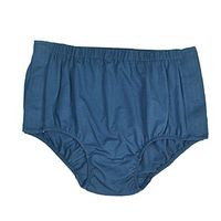 CUTICATE Blue Men Reusable Incontinence Cotton Underwear for Elder Patient Disability - 3XL