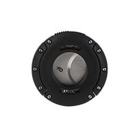 Xikar XO Double Guillotine Cutter, Dual Stainless Steel Blades, 64 Ring Gauge, Black