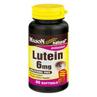 Mason Vitamins Natural Lutein 6 mg Softgels - 60 ct, Pack of 4