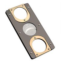 PIPITA Cigar Cutter Guillotine Stainless Steel Double Blade Cigar Knife Scissors